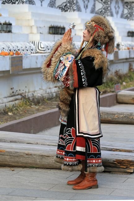 Daur festival attire and cultural dress