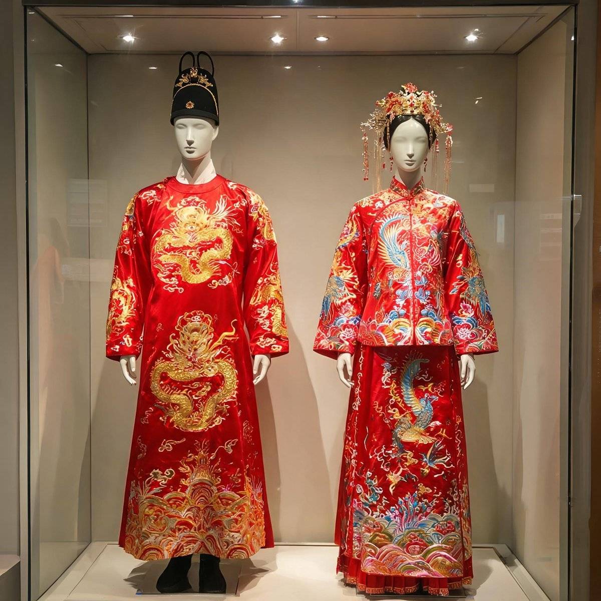 Dragon and Phoenix Wedding Attire: A Symbol of Marital Harmony