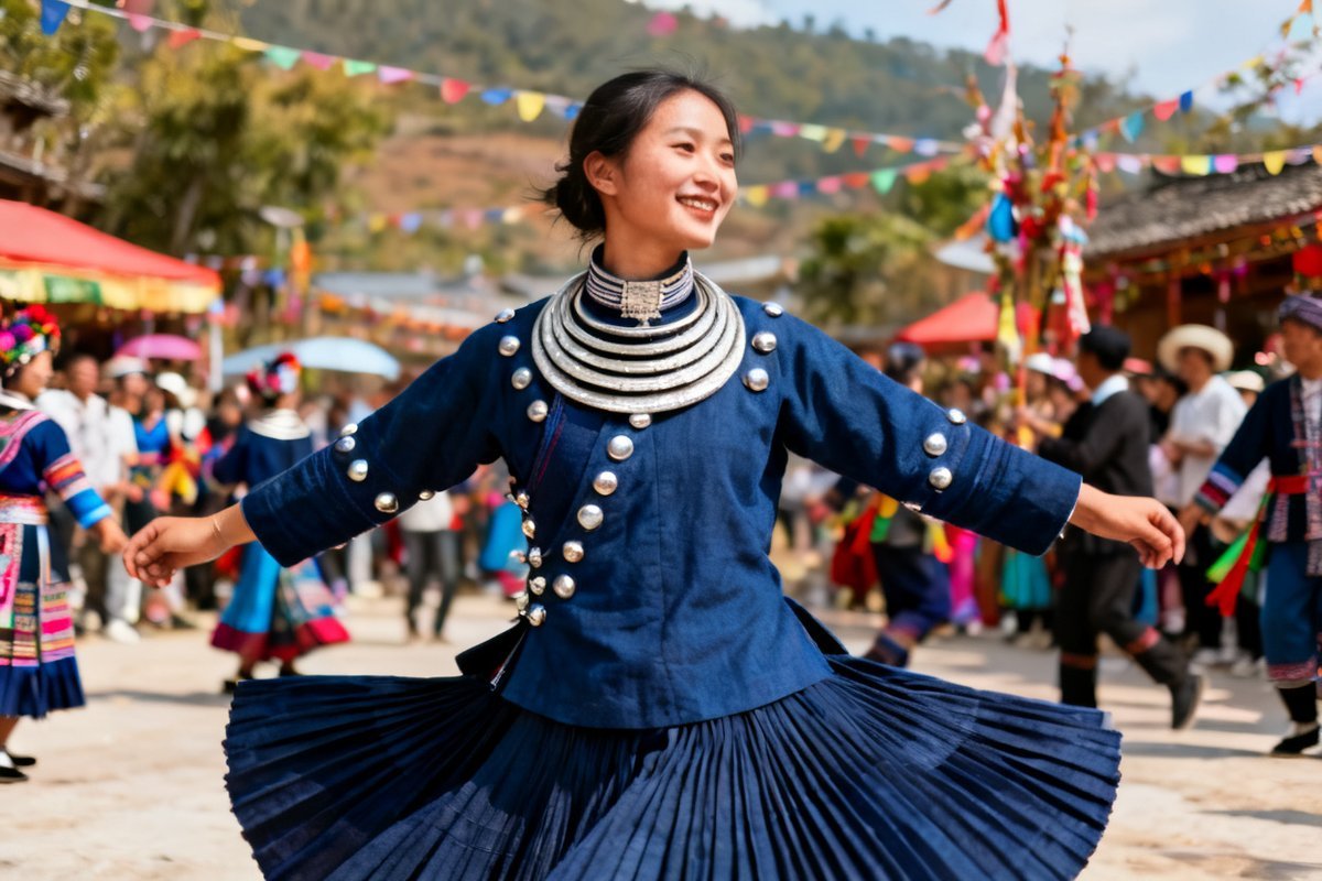 Hani festival attire and cultural dress