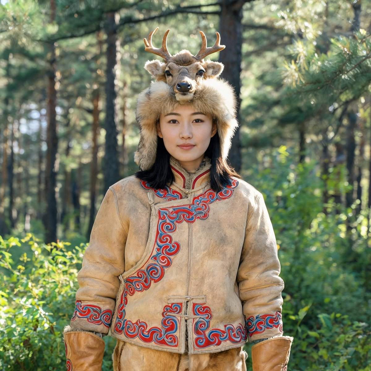 Oroqen traditional clothing