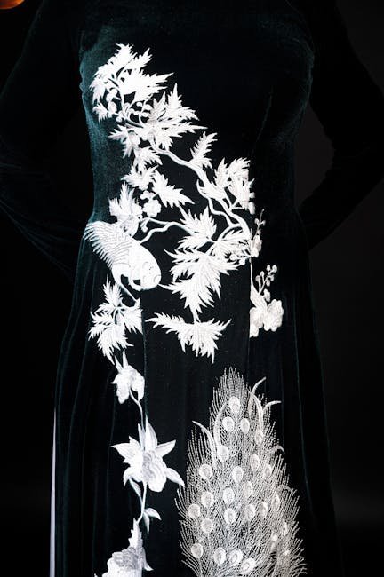 Evening dress silhouette