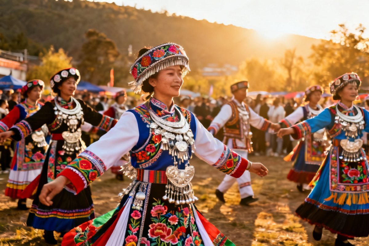 Yi festival attire and cultural dress